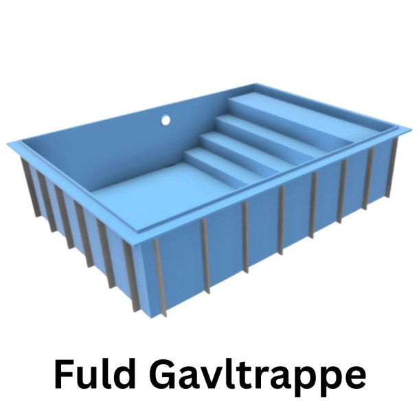 PP Pool med Skimmer Caribic - Rektangul&aelig;r - Hvid